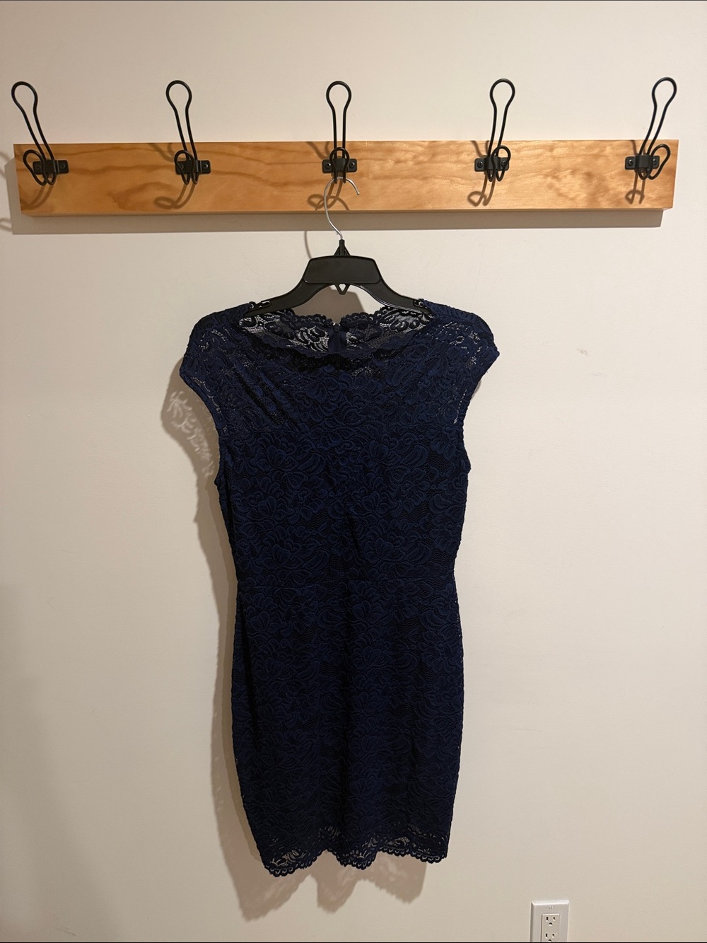 Symphony Navy Lace Mini Dress